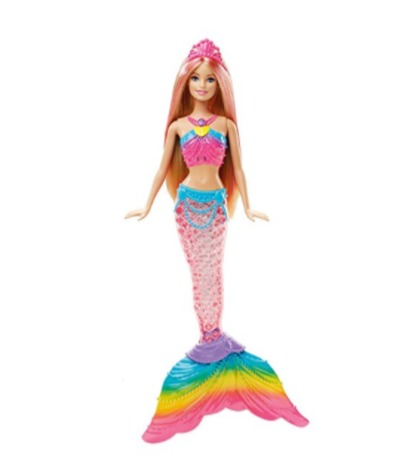  Barbie 发光美人鱼芭比娃娃 6.9折 31.89加元，原价 45.99加元