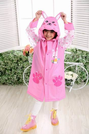  白菜价！历史新低！Winthome 超可爱粉红小兔 女童雨衣3折 12加元清仓！购买两件以上降至9.6加元！