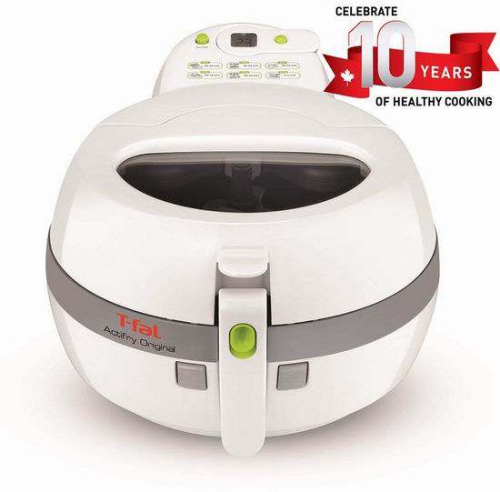  新一代 T-fal FZ710850 ActiFry 健康无油 白色空气炸锅4.7折 143.09加元包邮！2色可选！