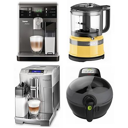  今日闪购：精选 KitchenAid、DeLonghi、T-FAL 等品牌厨房小家电3折起！额外满省20加元！全场包邮！