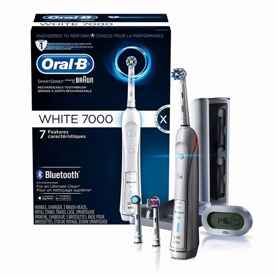  Oral-B 7000蓝牙3D智能电动牙刷尊享版 120.84加元包邮！