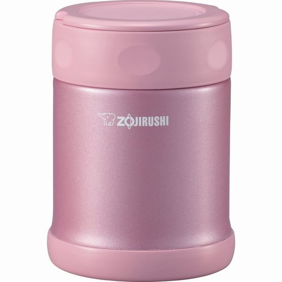  Zojirushi 象印 350ml 粉色不锈钢保温焖烧杯6.1折 32.32加元！营养早餐不求人！