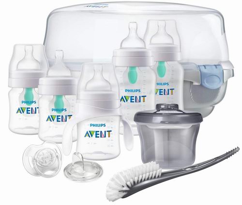  Philips Avent Anti-colic新生儿防胀气奶瓶 + 消毒器礼品套装 69.97加元，原价 87.99加元，包邮