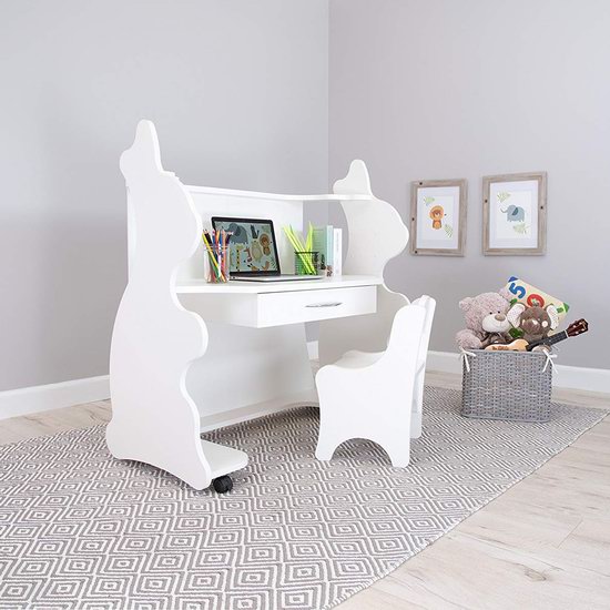  超级白菜！Ace Baby Furniture 高度可调 可移动 儿童书桌+椅子套装1折 71.87加元包邮！