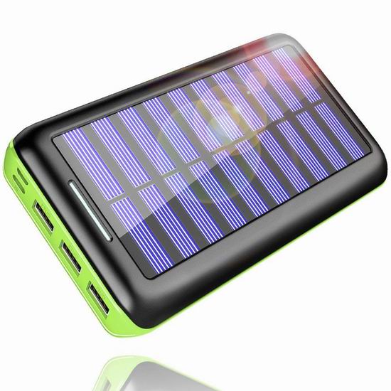  Kedron 24000mAh 大容量太阳能充电宝 22.09加元限量特卖并包邮！