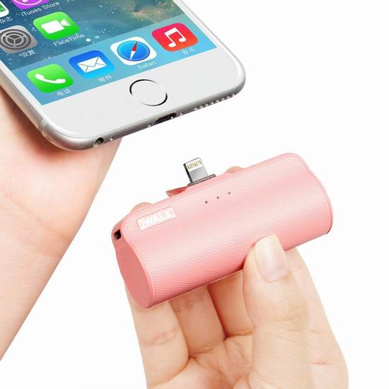  iWALK 3300mAh 超迷你iPhone手机 移动电源/充电宝 16.99加元限量特卖！4色可选！
