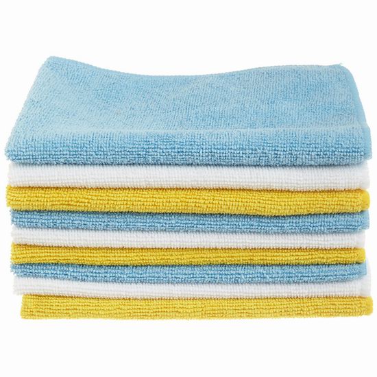  近史低价！AmazonBasics Microfiber 超细纤维清洁布48件套4.1折 20.16加元！