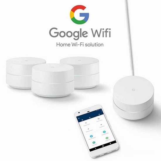  历史最低价！Google Whole Home 家用 Mesh Wi-Fi 无线路由器3件套5.3折 299.99加元包邮！