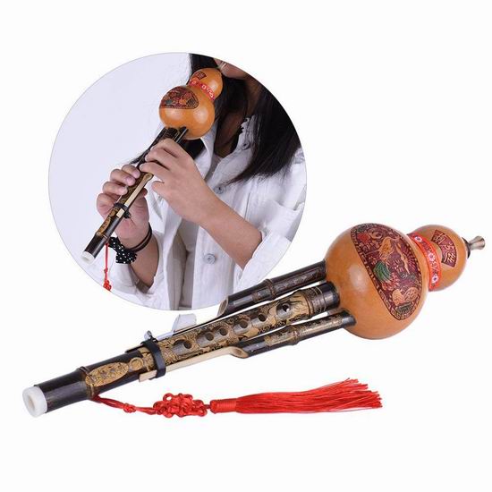  历史新低！Andoer 中国传统乐器 手工雕刻 黑竹葫芦丝5.2折 16.99加元清仓！