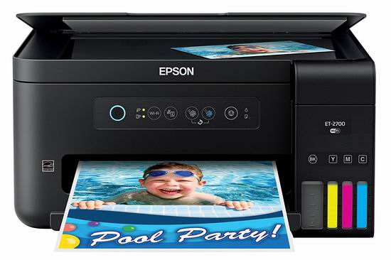  金盒头条：历史新低！Epson 爱普生 ET-2700 EcoTank 无线多功能 彩色喷墨打印机 259.99加元包邮！