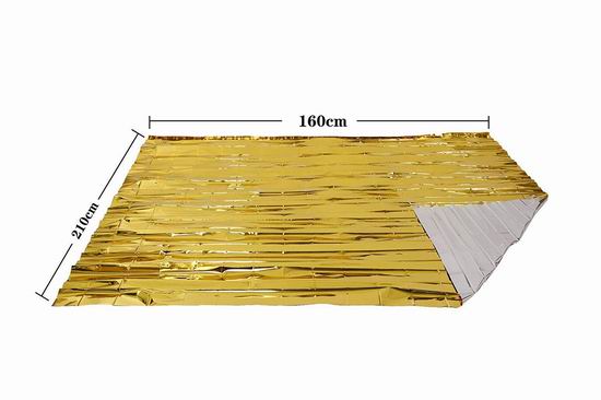 超级白菜！Somine 超轻超便携 应急御寒 防水保暖毯5+2件套2.2折 8.99加元清仓！