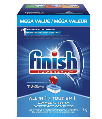  Finish 洗碗机自动餐具洗涤剂110颗装 14.18加元，原价 23.98加元