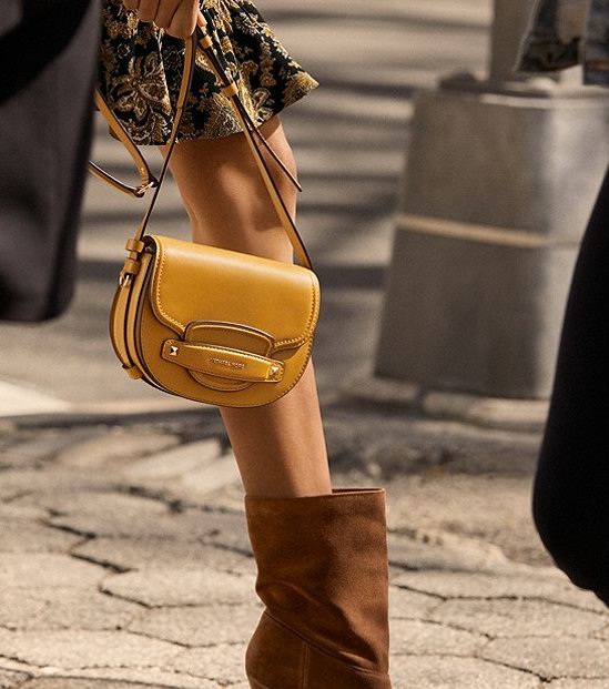  Michael Kors Cary 小号皮扣马鞍包 208.5加元（3色），原价 278加元，包邮