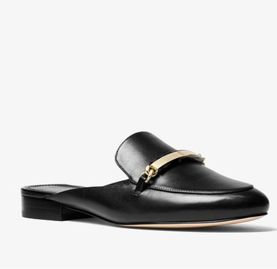  MICHAEL KORS Nadia 穆勒鞋 黑色款 111.75加元（7.5码），原价 168加元，包邮