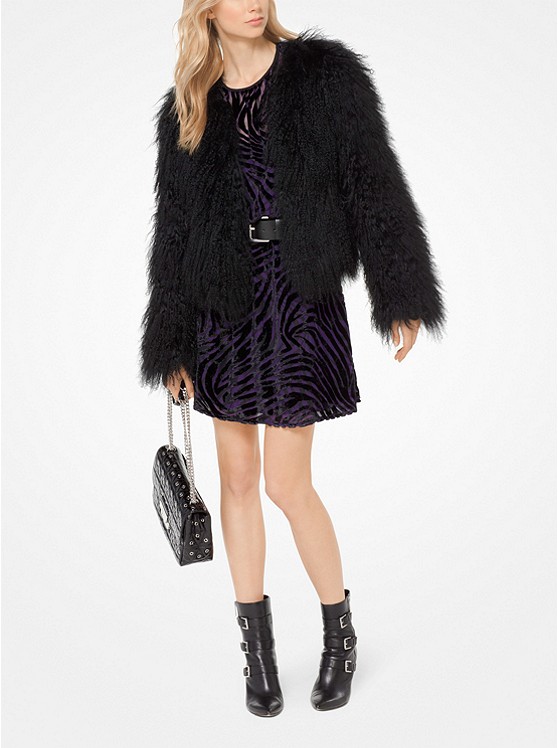  MICHAEL KORS Long-Hair 100％蒙古羊毛外套 674.5加元（S码），原价 1295加元，包邮