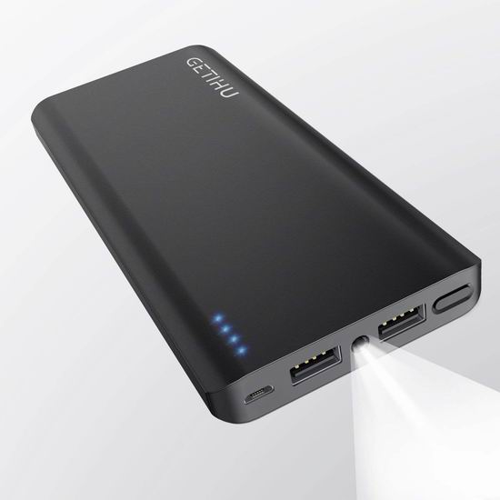  GETIHU 13000mAh 超轻薄移动电源/充电宝 16.99加元限量特卖！