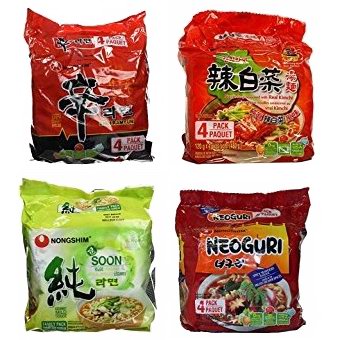  历史新低！Nongshim 韩国农心 方便面（4包）5.4折 3.47-3.88加元！1款可选！