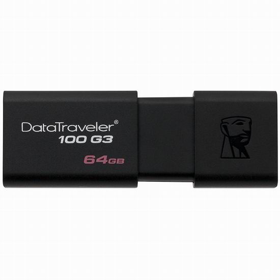  历史新低！Kingston Digital 64GB 100 G3 USB 3.0 闪存盘/U盘 12.99加元！