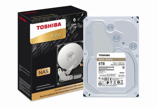  金盒头条：历史新低！Toshiba 东芝 N300 6TB NAS 机械硬盘 194.65加元包邮！