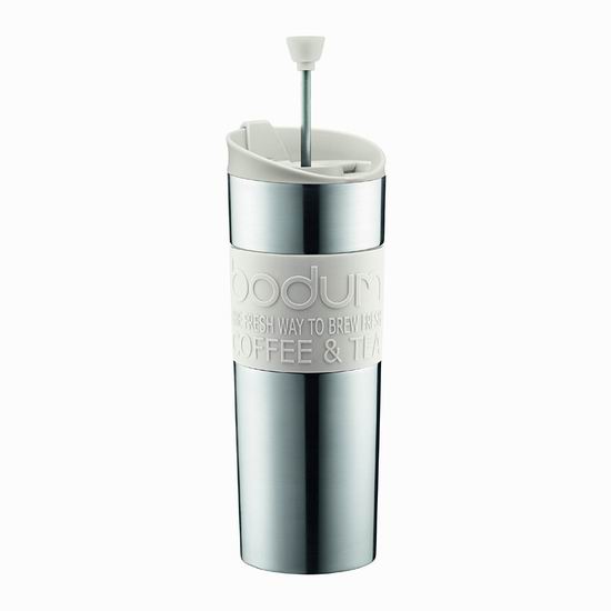  历史新低！Bodum 450毫升 双层不锈钢保温 法压式咖啡杯/茶杯5.4折 18.98加元！