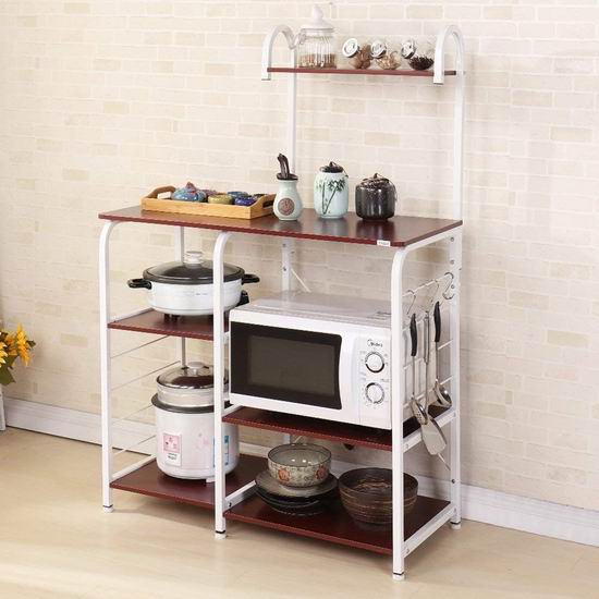  历史新低！DlandHome 35.4英寸 四层式 厨房收纳桌5.3折 65.99加元限量特卖并包邮！2色可选！