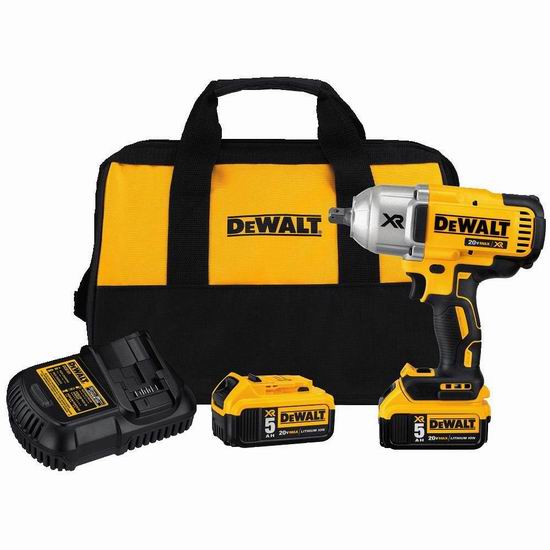  金盒头条：DEWALT 得伟 DCF899P2 20V Max XR超锂电 无刷超强力冲击扳手+双锂电套装 349.99加元包邮！