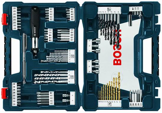  历史新低！Bosch 博世 MS4091 螺丝刀+批头+钻头91件套5.3折 34.99加元！