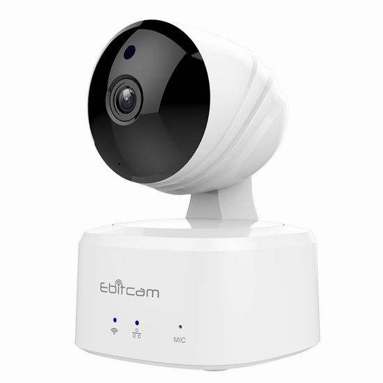  Ebitcam E2 智能WiFi安全监控摄像头 36.99加元限量特卖并包邮！