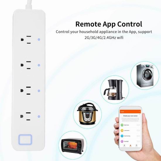  Aneken 4插口 智能WiFi插线板 25.99加元限量特卖！