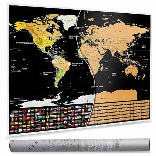  Chanvi 刮地图 环球旅行记录图 9.99加元限量特卖！