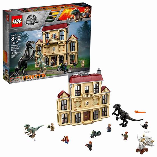  历史新低！Lego 乐高 75930 暴虐龙袭击洛克伍德庄园（1019pcs）6.6折 99加元包邮！