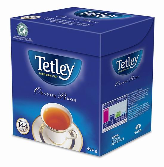  Tetley Orange Pekoe 锡兰红茶（144包）超值装4.7折 5.69加元！