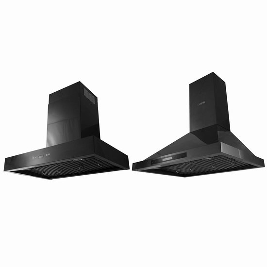  独家：VESTA 900CFM 黑色不锈钢 4速超强吸力 壁挂式抽油烟机 569.98加元！