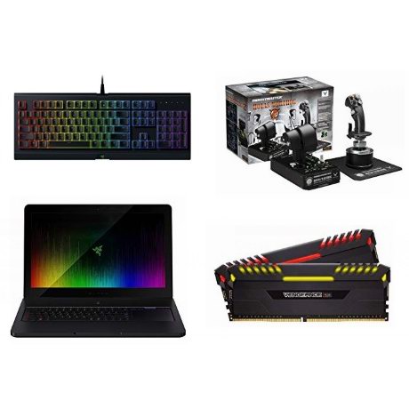  金盒头条：精选 Razer、Corsair、Toshiba 等品牌游戏笔记本电脑、游戏鼠标、键盘、飞行游戏摇杆、游戏耳机、内存、硬盘等5.2折起！