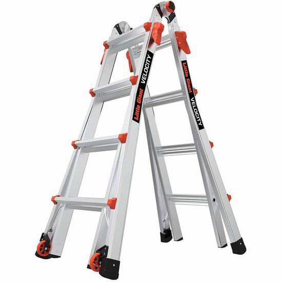  Little Giant 小巨人 15417-001 Velocity 17英尺 多功能人字万用梯 383.97加元（原价 451.99加元）