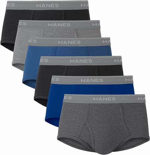  Hanes 恒适 FreshIQ 男士纯棉内裤6件套 19.92加元