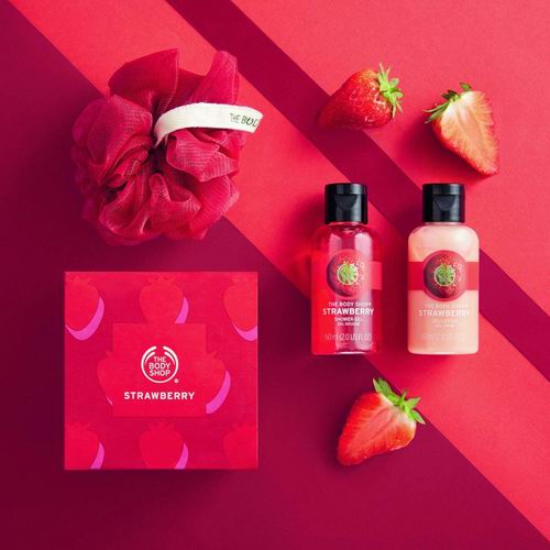  The Body Shop Strawberry沐浴露+身体乳礼品套装 8.48加元，原价 10加元