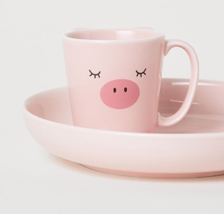  H&M 精选小清新居家用品、装饰品 4.99加元起特卖！入超级可爱粉色猪猪系列！