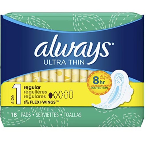  历史新低！Always Ultra 超薄卫生巾（18片） 2.84加元！