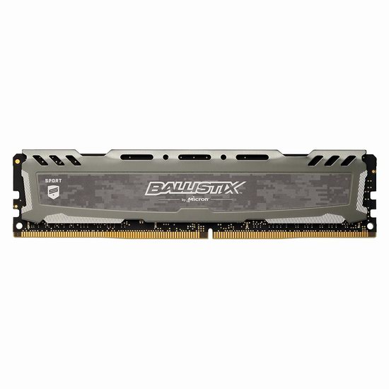 Ballistix 铂胜 Sport LT 8GB DDR4 台式机内存条 67加元包邮！