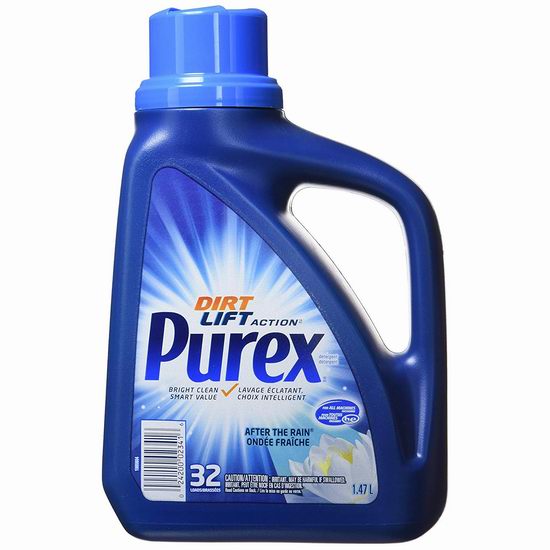  Purex After the Rain 1.47升 32缸 浓缩洗衣液4.5折 2.89加元！