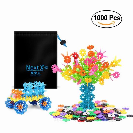  NextX 儿童堆叠积木（1000PCS） 13.99加元！