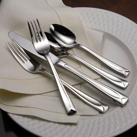  折扣升级！Oneida 奥奈达 Lincoln 高端不锈钢刀叉勺餐具8人组45件套3.5折 55.99-59.49加元包邮！