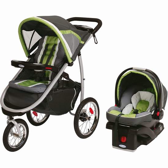 Graco 葛莱 FastAction 大三轮婴儿推车 + 车载提篮5.7折 359.99加元包邮！