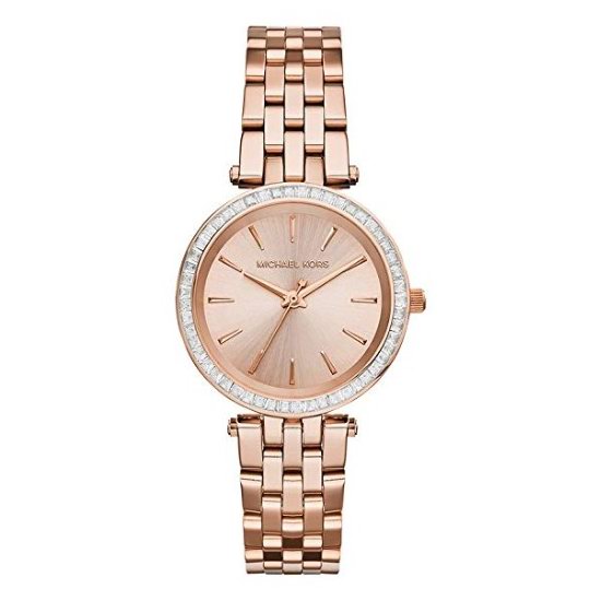  历史新低！Michael Kors MK3366 女士玫瑰金腕表/手表6.7折 169.55加元包邮！