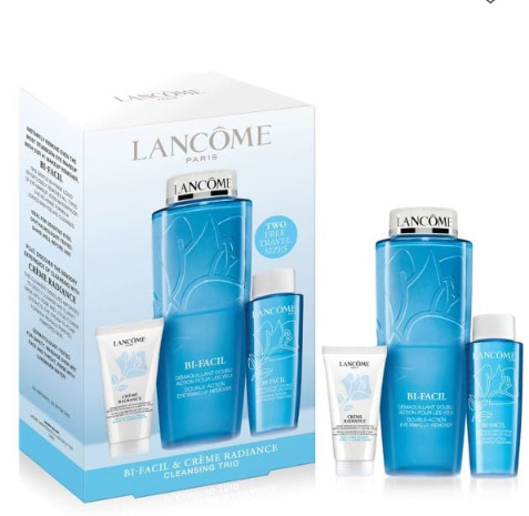  Lancôme 兰蔻 清滢眼部卸妆水475ml超值套装  72加元，原价 80加元（价值 117加元）