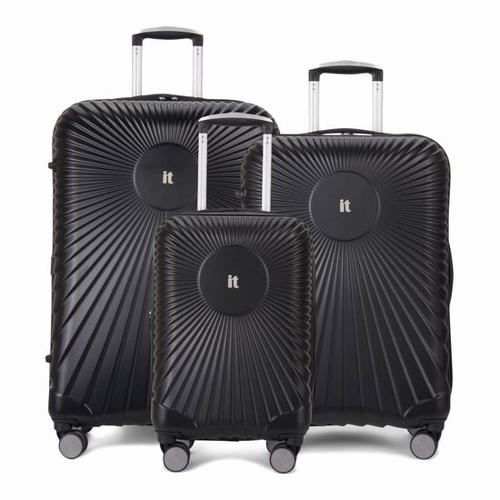  英国 IT Luggage EOS 全PC 超轻硬壳 时尚拉杆行李箱3件套（20/24/28寸）2.4折 159.99加元包邮！2色可选！