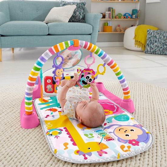  Fisher-Price 费雪 Kick n Play 豪华婴幼儿小钢琴 爬行毯/游戏垫 7.7折 49.97加元包邮！