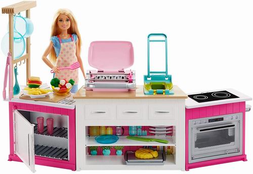  Barbie 芭比 Ultimate Kitchen 终极厨房玩具 59.97加元，原价 74.99加元，包邮