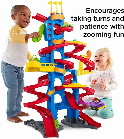  Fisher-Price 费雪 Little People立体多弯道大型滑梯玩具8折 39.99加元！